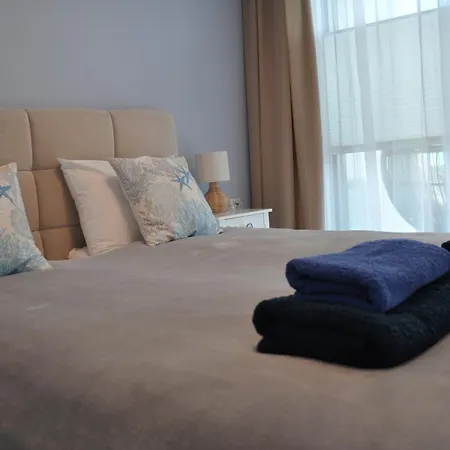 4summer Blue Maris White Blue Sauna & Fitness & Parking 100 Metrow Do Pieknej Szerokiej Piaszczystej Plazy, 100 Meter Zu Einem Schoenen Breiten Sandstrand Apartment